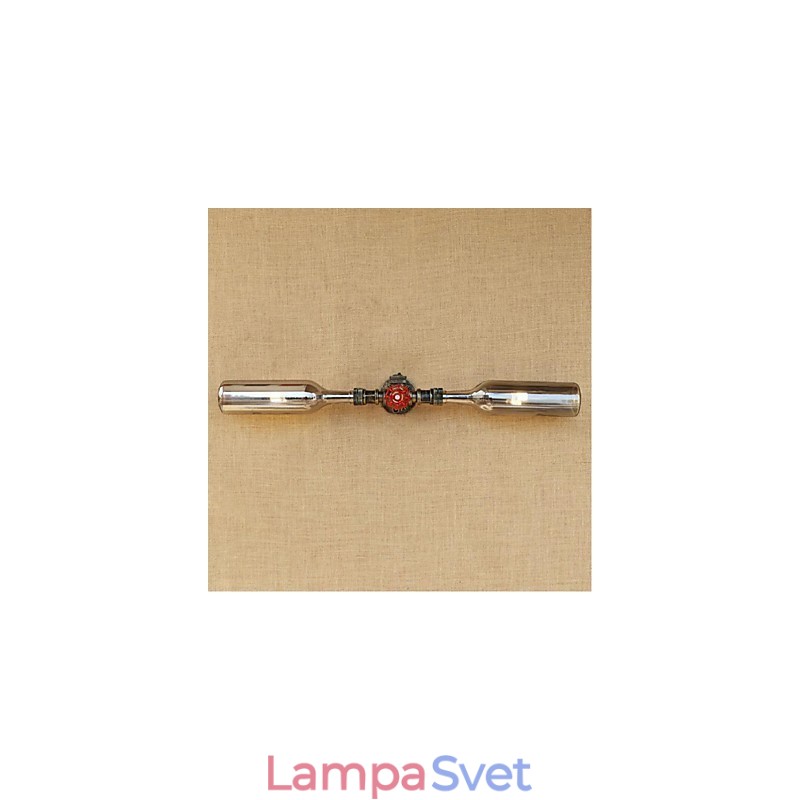 Retro American Village Kreatívny priemysel Wind Designer Nástenná lampa na fľašu s vodou Nástenná svetlošedá