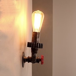 2 hlavy Vintage priemyselné kovové nástenné svietidlá Reštaurácia Kaviareň Bar Dekoračné osvetlenie