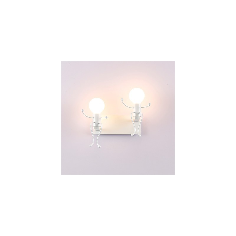 Tvar robota Vintage Metal Industrial Loft Rustikálne nástenné nástenné svietidlo Bar Kaviareň Vstupná chodba Nástenná lampa Čierna Biela Voliteľné