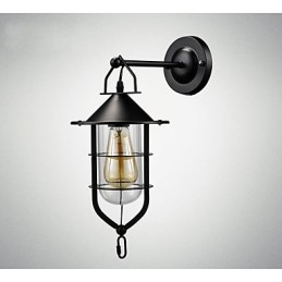 Nástenná lampa v európskom štýle balkónová ulička vonkajšia lampa retro priemyselný veterný bar nádvorie schody spálňa stena