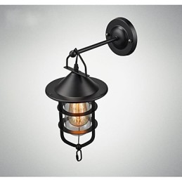 Nástenná lampa v európskom štýle balkónová ulička vonkajšia lampa retro priemyselný veterný bar nádvorie schody spálňa stena