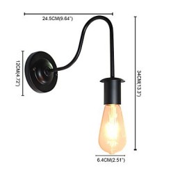 Nástenné svietidlá Nástenné železo Nástenná lampa Dumb Black Lightsaber Lamp On Wall
