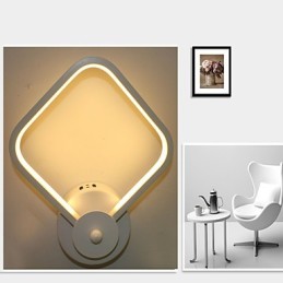 Jednoduchá moderná nočná lampa do spálne nástenná lampa Creative Personality schodisko hliníková lampa