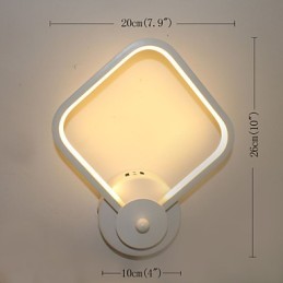 Jednoduchá moderná nočná lampa do spálne nástenná lampa Creative Personality schodisko hliníková lampa