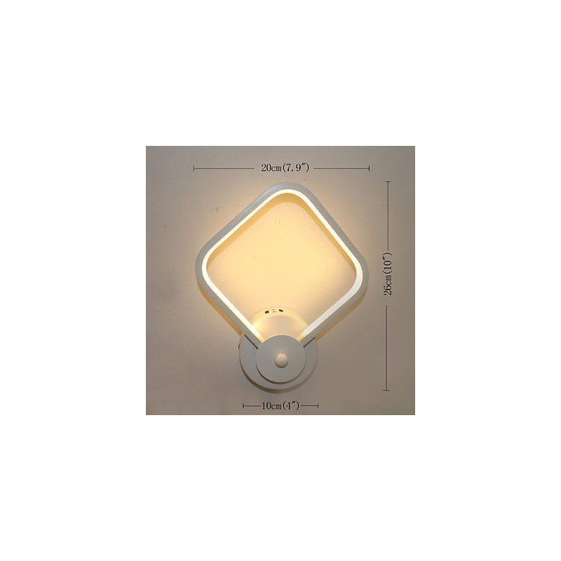 Jednoduchá moderná nočná lampa do spálne nástenná lampa Creative Personality schodisko hliníková lampa