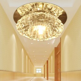 3W energeticky úsporná moderná stropná lampa s krištáľovým stropným svietidlom