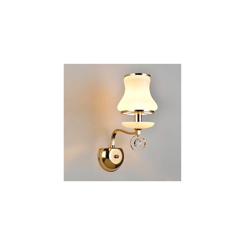 Moderná súčasná galvanicky pokovovaná funkcia pre nástenné nástenné svietidlá v štýle Crystal Mini