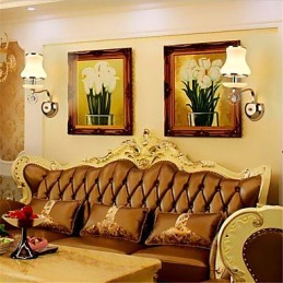 Moderná súčasná galvanicky pokovovaná funkcia pre nástenné nástenné svietidlá v štýle Crystal Mini