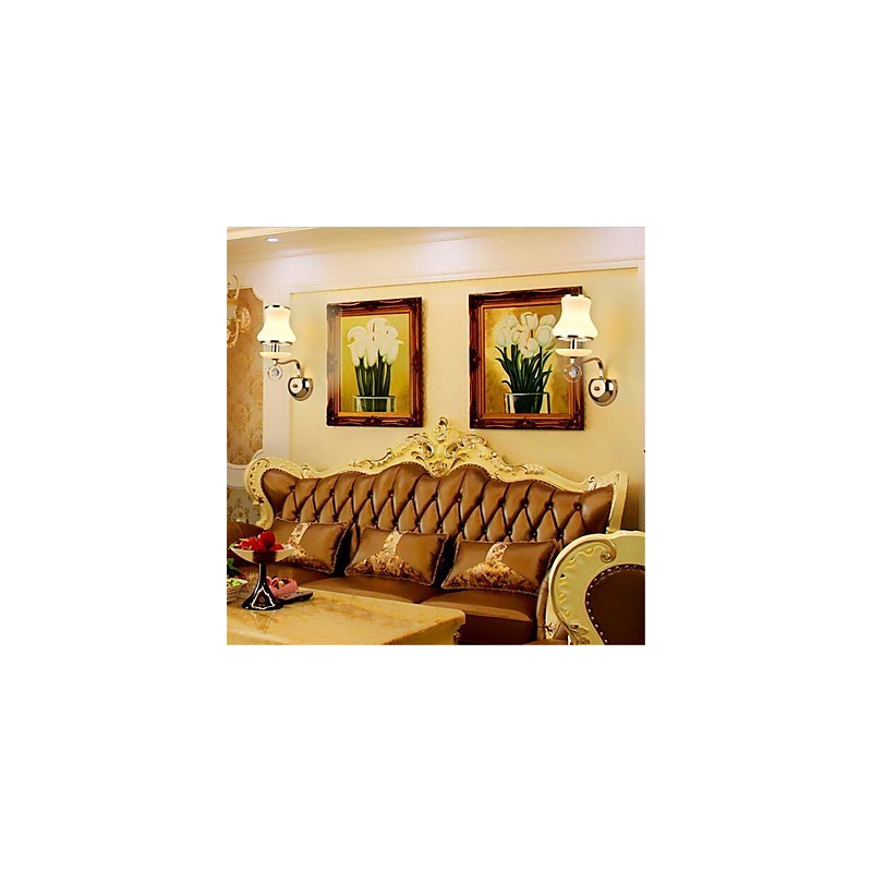 Moderná súčasná galvanicky pokovovaná funkcia pre nástenné nástenné svietidlá v štýle Crystal Mini