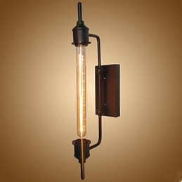 Vintage Industrial Wind Iron Oblečenie Bar Kaviareň Edison Flaute Nástenná lampa
