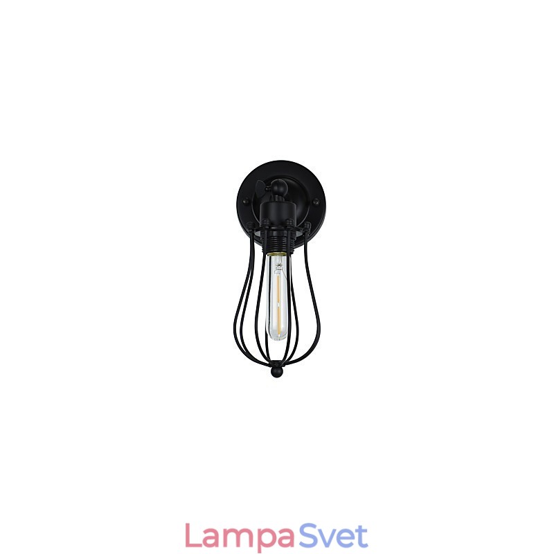 Maľovaná oceľová nástenná lampa Dumb Black Americká káva Dekorácia Retro nástenná lampa so svetelným mečom na stene
