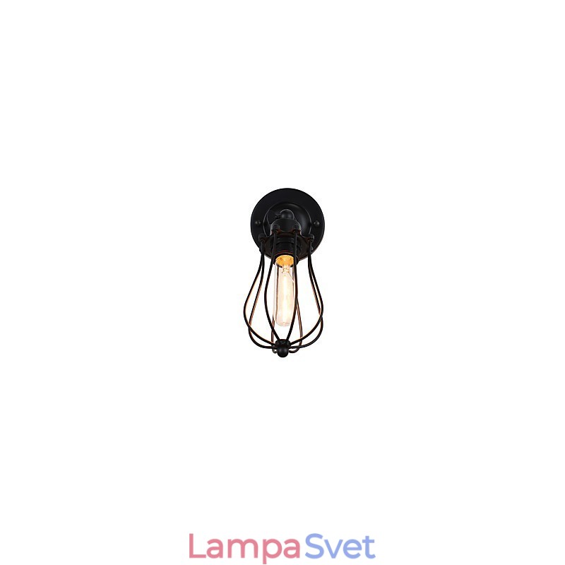 Maľovaná oceľová nástenná lampa Dumb Black Americká káva Dekorácia Retro nástenná lampa so svetelným mečom na stene