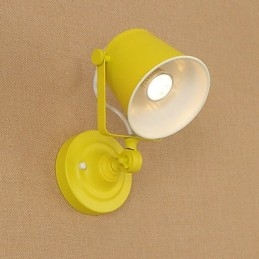Maľovaná oceľová nástenná lampa Dumb Black Americká káva Dekorácia Retro nástenná lampa so svetelným mečom na stene