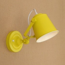 Maľovaná oceľová nástenná lampa Dumb Black Americká káva Dekorácia Retro nástenná lampa so svetelným mečom na stene