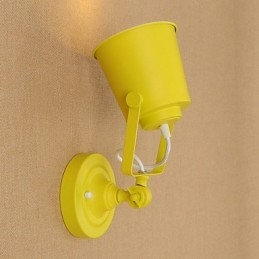 Maľovaná oceľová nástenná lampa Dumb Black Americká káva Dekorácia Retro nástenná lampa so svetelným mečom na stene