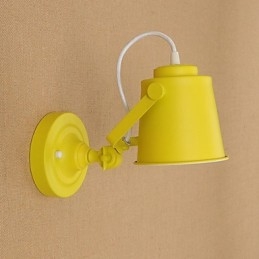 Maľovaná oceľová nástenná lampa Dumb Black Americká káva Dekorácia Retro nástenná lampa so svetelným mečom na stene