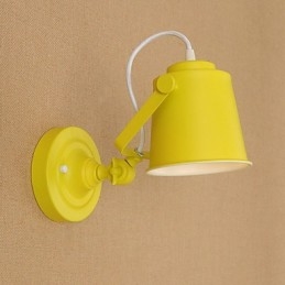 Maľovaná oceľová nástenná lampa Dumb Black Americká káva Dekorácia Retro nástenná lampa so svetelným mečom na stene