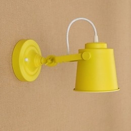 Maľovaná oceľová nástenná lampa Dumb Black Americká káva Dekorácia Retro nástenná lampa so svetelným mečom na stene