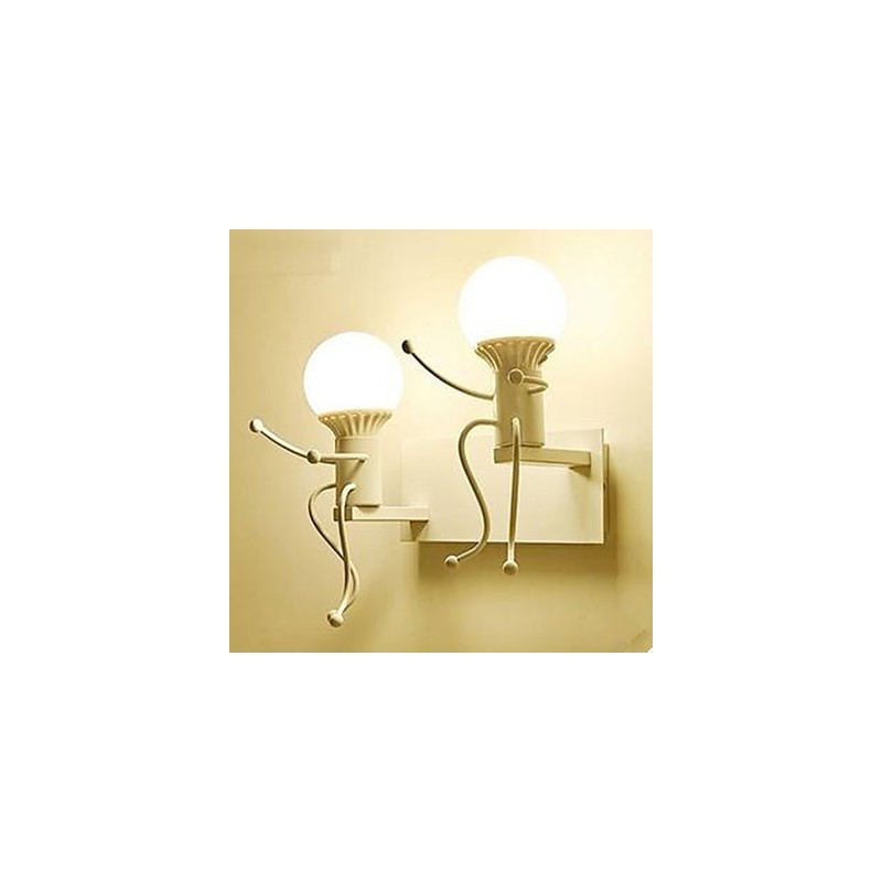Nástenná lampa American Country Iron Nástenná lampa do kreatívnej spálne Nočná nástenná lampa Warm Aisle Villain