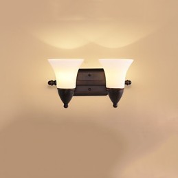 Rustic Lodge Black Oxide Finish Funkcia na ochranu očí Nástenné svietidlo s okolitým svetlom