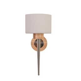 Jednoduchá nástenná lampa Nočná stolová lampa so skleneným tienidlom a masívnym drevom do spálne komoda Detská izba v obývačke