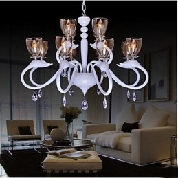 Krištáľové svietidlo v európskom štýle Individuality Creative Swan 12 Light Luster