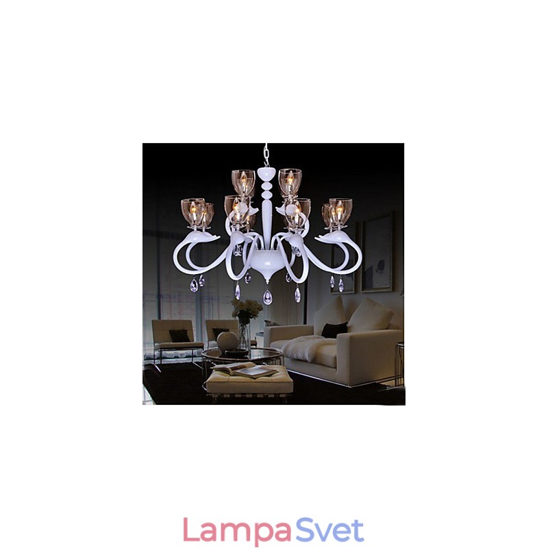 Krištáľové svietidlo v európskom štýle Individuality Creative Swan 12 Light Luster