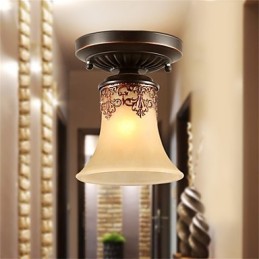 Luster Závesné svetlo Tradičné klasické rustikálne Lodge Vintage Retro Lucerna Jedáleň