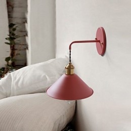 Nástenná lampa s jednoduchými priemyselnými hlavovými žiarovkami v mini veľkosti Vintage Retro Village Kovové nástenné svietidlo svietidlo do uličky