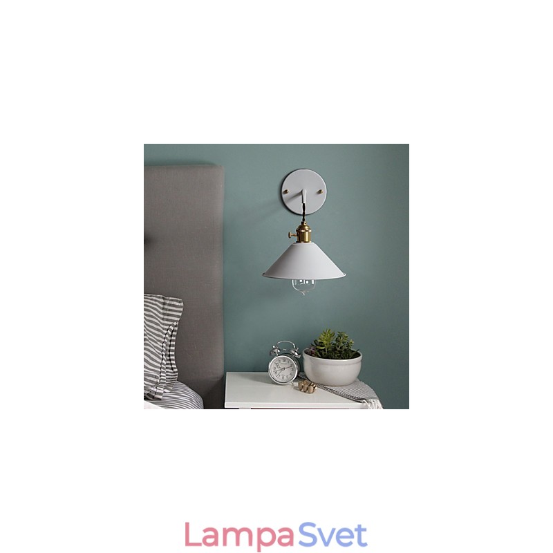 Nástenná lampa s jednoduchými priemyselnými hlavovými žiarovkami v mini veľkosti Vintage Retro Village Kovové nástenné svietidlo svietidlo do uličky