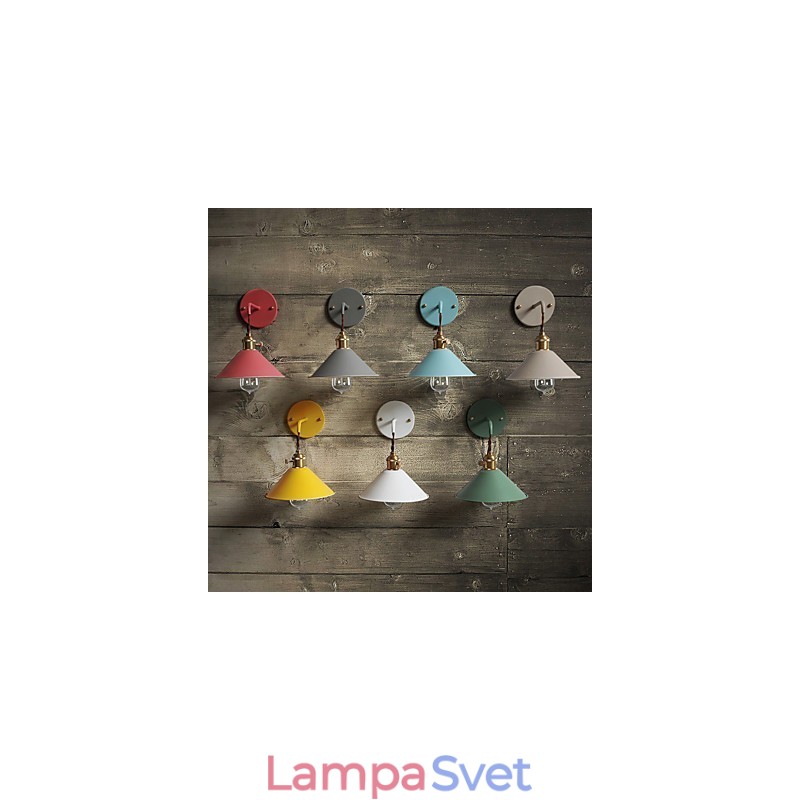 Nástenná lampa s jednoduchými priemyselnými hlavovými žiarovkami v mini veľkosti Vintage Retro Village Kovové nástenné svietidlo svietidlo do uličky