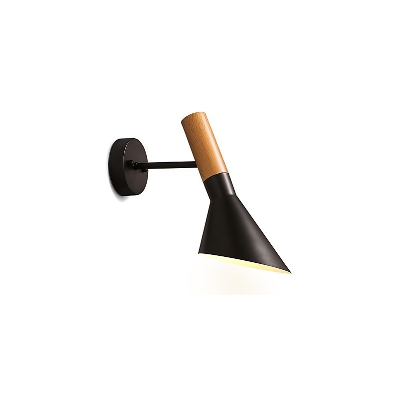 Nástenné nástenné svietidlá v štýle Severnej Európy Drevo zrná Kovová Obývacia izba Reštaurácia Nastaviteľný uhol osvetlenia