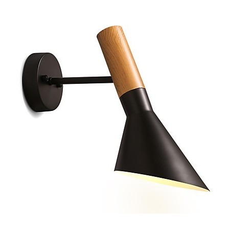 Nástenné nástenné svietidlá v štýle Severnej Európy Drevo zrná Kovová Obývacia izba Reštaurácia Nastaviteľný uhol osvetlenia