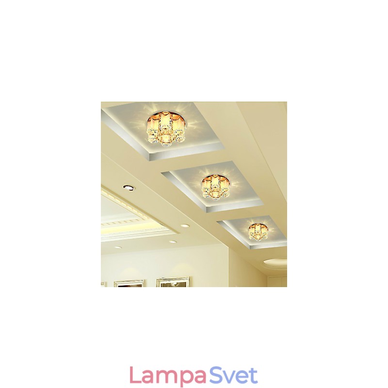Krištáľová lampa Smd CreativeTube Spotlight Absorb Dome Light
