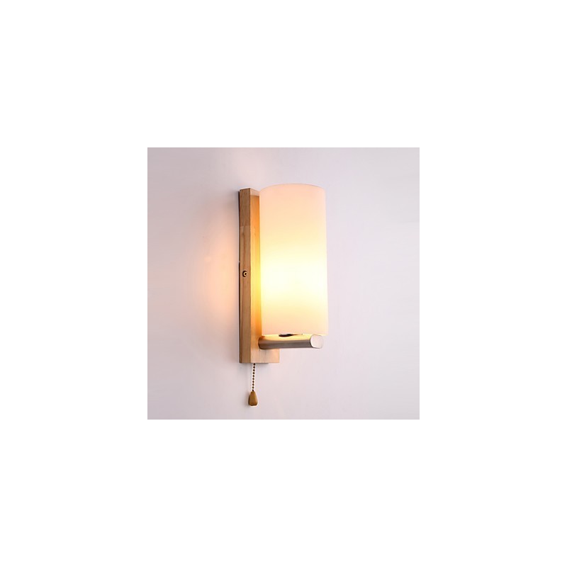 Novinka vo vidieckom štýle na ochranu zraku v mini štýle Okolité svetlo Nástenné svietidlá Nástenné svietidlo Drevená nočná lampa do spálne