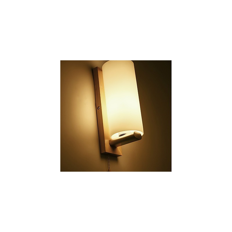 Novinka vo vidieckom štýle na ochranu zraku v mini štýle Okolité svetlo Nástenné svietidlá Nástenné svietidlo Drevená nočná lampa do spálne