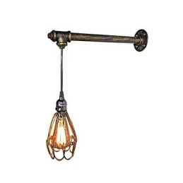 Loft vintage nástenné svietidlo reštaurácia kaviareň chodba bar Iron Cage nástenné svietidlo priemysel Osvetlenie železných potrubí