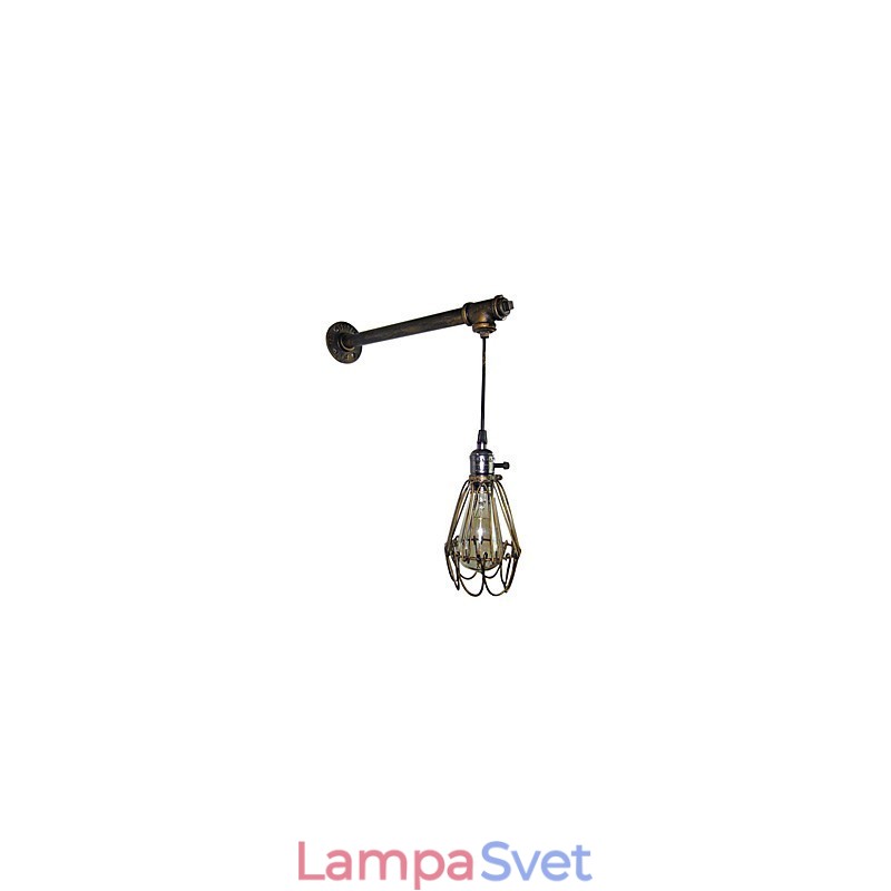 Loft vintage nástenné svietidlo reštaurácia kaviareň chodba bar Iron Cage nástenné svietidlo priemysel Osvetlenie železných potrubí