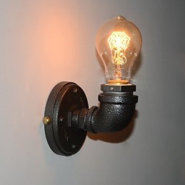 Simple Retro Industrial Iron Pipe Dekoratívne nástenné svietidlo Wall Fixture