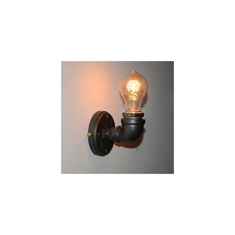 Simple Retro Industrial Iron Pipe Dekoratívne nástenné svietidlo Wall Fixture