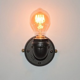 Simple Retro Industrial Iron Pipe Dekoratívne nástenné svietidlo Wall Fixture