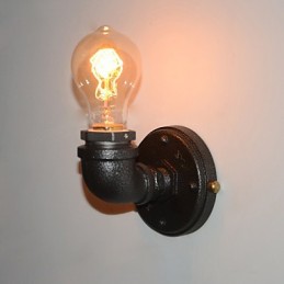 Simple Retro Industrial Iron Pipe Dekoratívne nástenné svietidlo Wall Fixture