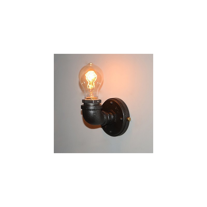Simple Retro Industrial Iron Pipe Dekoratívne nástenné svietidlo Wall Fixture
