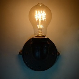 Simple Retro Industrial Iron Pipe Dekoratívne nástenné svietidlo Wall Fixture