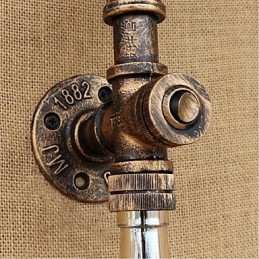 Retro American Village Kreatívny priemysel Wind Designer Nástenná lampa na fľašu s vodou Nástenné svietidlo