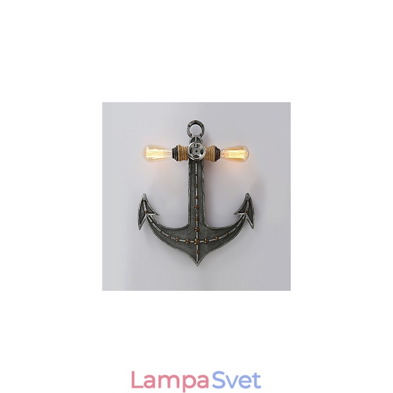 Vintage priemyselné nástenné svietidlá Drevená loď Kotva Tvar Kreatívna reštaurácia Kaviareň Bar Dekoračné osvetlenie