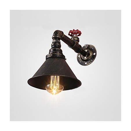 Vodná fajka Nástenné svietidlá Retro Priemyselný štýl Kreatívny vidiecky kov Reštaurácia Kaviareň Bary Barový stôl Nástenné nástenné svietniky