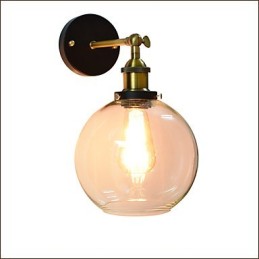 Železná nástenná lampa Čierna Jednoduchá retro nástenná lampa Jednohlavá dekoratívna nástenná lampa európskeho štýlu