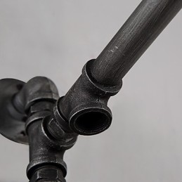 Vintage Industrial Pipe Nástenné svietidlá s vypínačom Kreatívne svetlá Reštaurácia Kaviareň Bar Dekoračné osvetlenie S 1 svetlom maľovaným povrchom