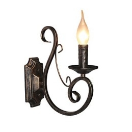 Mini retro nástenná lampa Predsieň Osvetlenie nástennej lampy v tvare kovovej sviečky